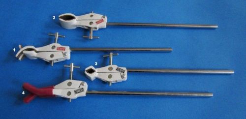 Clamps Set of 4 Aluminium Alloy Misc WITH 2 bOSS HEAD, Lab Supplies &amp; Clamps,