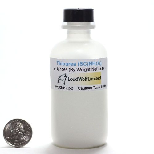 ThioUrea  CS(NH2)2  2 Ounces  Ships in screw-top bottle - FREE from USA