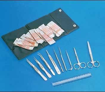 Advanced biology dissection set-dissecting tool kit  forceps scapel, teasing nee for sale
