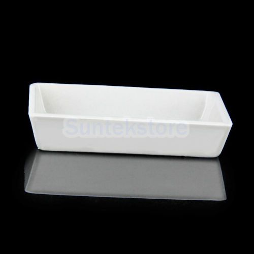 Alumina ceramic crucible cupel boat sample holder tube  lab test tool 90x60x18mm for sale