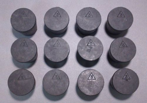 # 3 rubber stoppers - black - 20 per lot - made in usa for sale