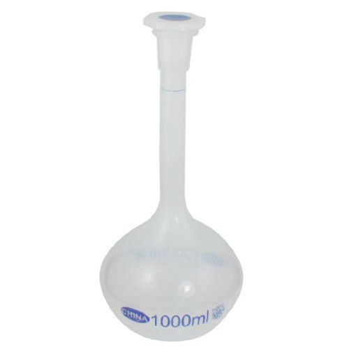 1000ml Long Neck Clear White Plastic Volumetric MeasuRing Flask
