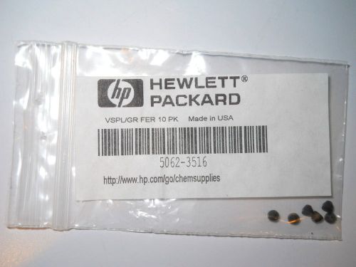 (7) hewlett packard agilent 0.4mm id short vespel graphite ferrules, 5062-3516 for sale