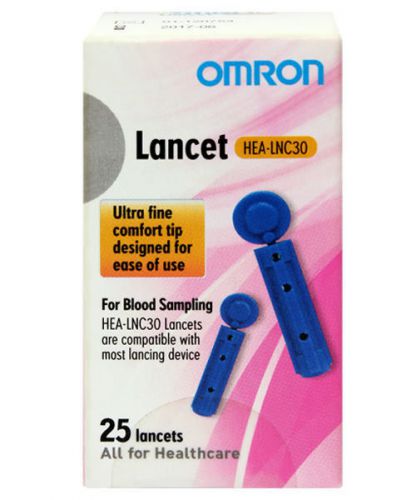 Test Strips Box (25 Lancet Per Box) For Glucometer all Omron lancet