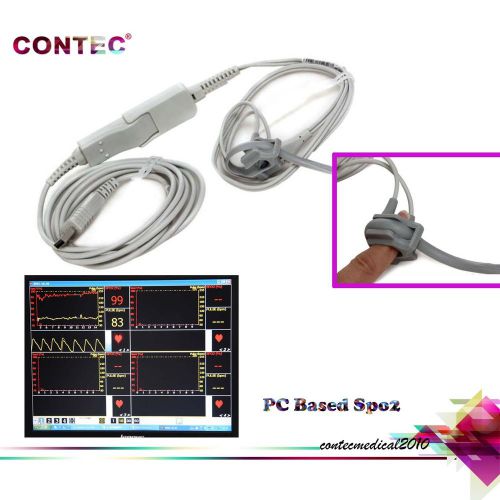 Fingertip Pulse PR Spo2 probe Free software ,PC-Based, USB port,bundled/infant