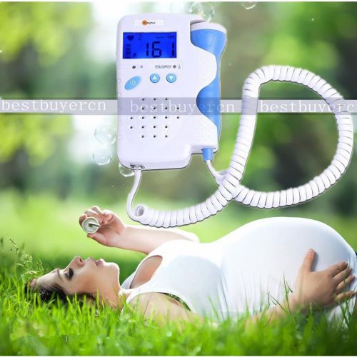 Promotion LCD Display Fetal Doppler Baby Heart Monitor 3MHz With Speaker CE