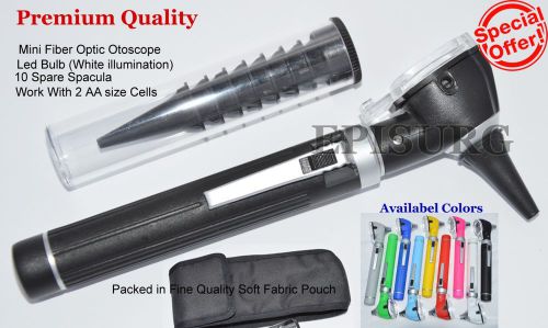 Otoscope fiber optic mini bright led illumination examination diagnostic set for sale