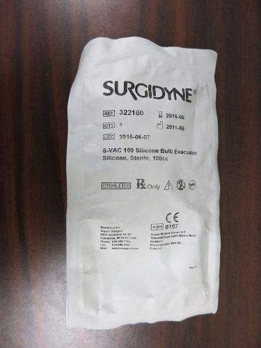 Aspen Surgical 322160 Surgidyne S-VAC 100 Silicone Bulb Evacuator