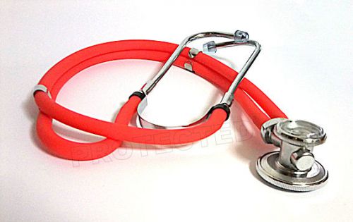 Red stethoscope sprague rappaport type dual head nurse doctor paramedic ce mark for sale