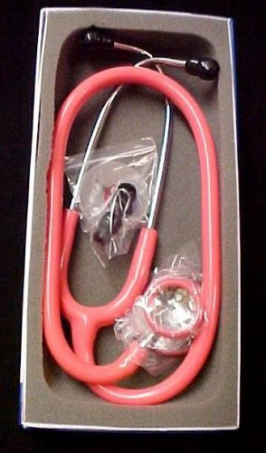 Grx medical stethoscope dual head nursing student elite hot pink nurse 22&#034; new for sale