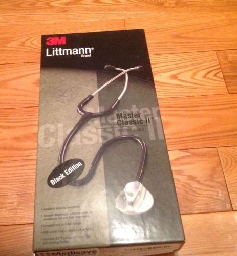 LITTMANN MASTER CLASSIC II *BLACK EDITION* 3m Stethoscope Littman 27&#034;  #2141