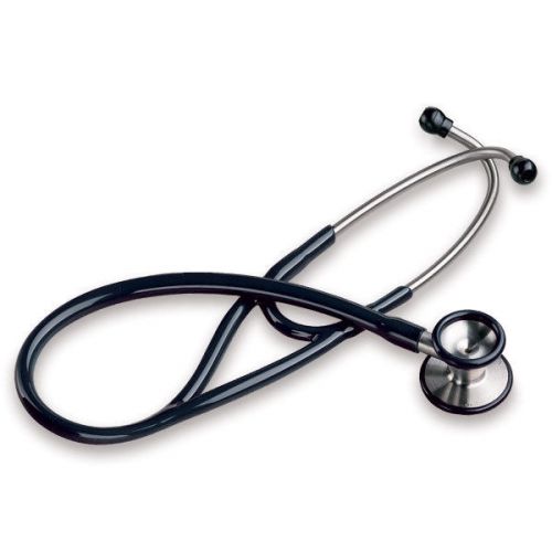 Cardiology Stethoscope- Black 1 ea
