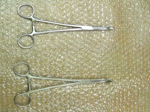 Lot of 2 Heaney Hysterectomy Forceps: Jarit 505-310 &amp; Miltex 30-1710