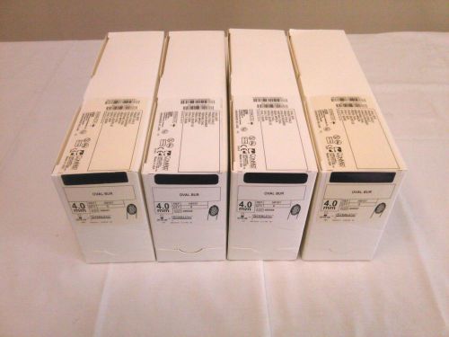 4 Boxes of New ConMed Linvatec H9101 4.0mm Oval Burs - 6 Per Box - Ships Fast!