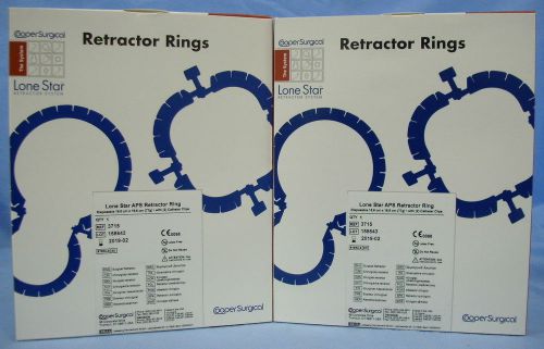2 Cooper Surgical Lone Star Retractor Rings #3715