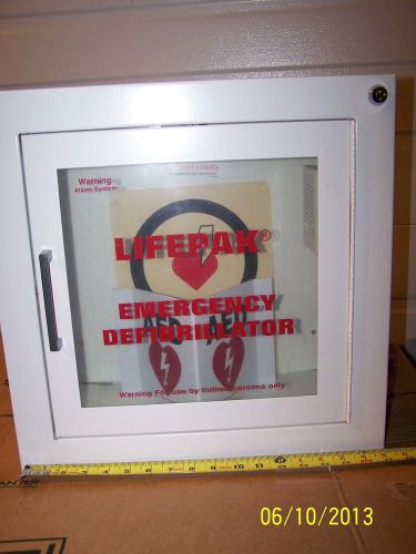 Aed wall cabinet with audible alarm standard for sale