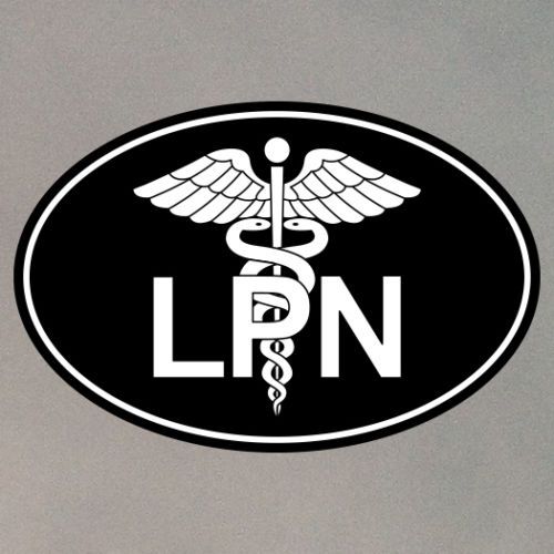Licensed Practical Nurse Sticker - 4X6 Oval - Medicine Hospital Clinic Health