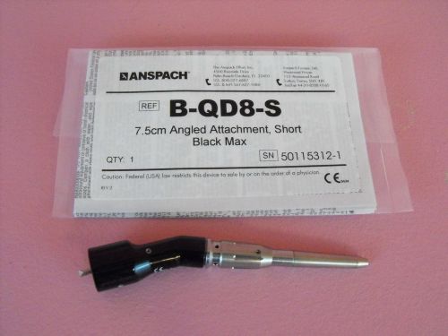 Anspach 7.5mm Angled Attachment Short Black Max B-QD8-S