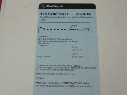 MEDTRONIC 3874-45 1X8 COMPACT TEST SIMULATION LEAD SCS 45CM EXP 2016/10/09 R1