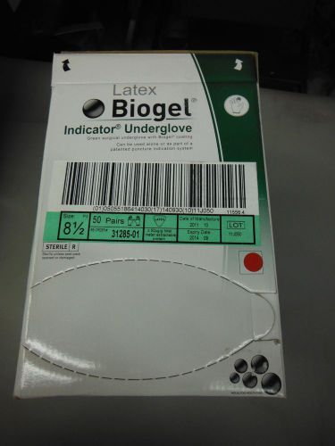 BIOGEL INDICATOR UNDERGLOVE LATEX LOT OF 72 PAIRS SIZE 7.5 &amp; 8.5