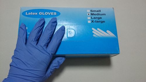 Medical Disposable Latex Powder Free Nitrile Examination Gloves Size M 100 / Box