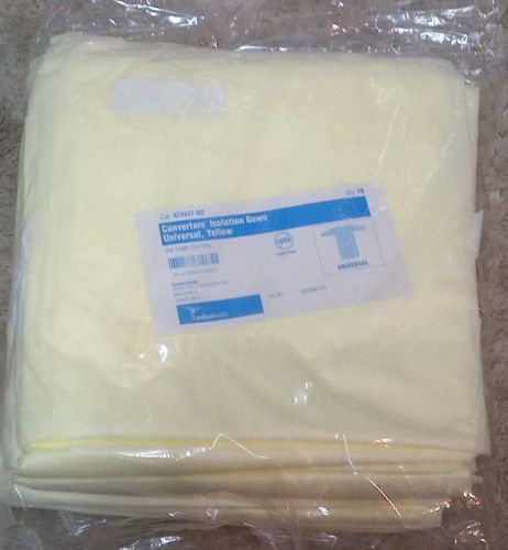 CARDINAL HEALTH 210 each Convertors Isolation Gowns Yellow Universal AT4437-BD