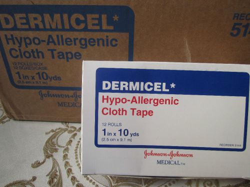 Beats 3M Durapore !-  J&amp;J  Silk Cloth Tape Hypoallergenic 1 x 10 yards  12 rolls
