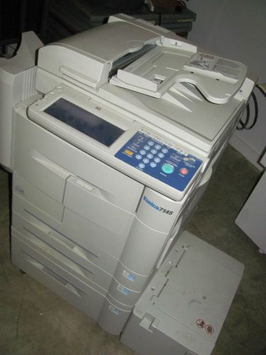 KONICA MINOLTA 7145 PRINTER/COPIER W/ LT203 DF318 DB411