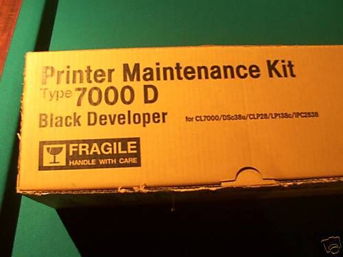 New OEM Ricoh type 7000D 7000 D Black Developer 400962