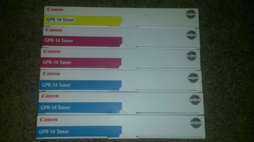 GPR-14 Genuine Canon Color Toner C5058 C5068 C5800 C5870 C6800 C6870 *Lot of 6*