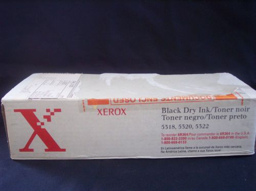 Genuine Xerox 2 Black Dry Ink Toners 5318, 5320, 5322 reorder 6R364 MIB