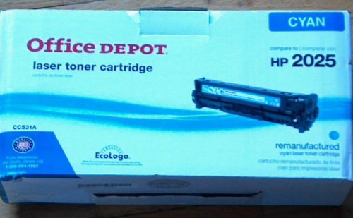 CC531A Office Depot Laser Toner Cartridge Cyan HP2025