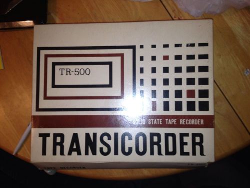 Vintage Transicorder TR-500 Transcriber Hand Controller Portable Tape With Box
