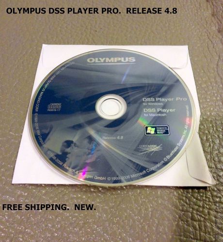 OLYMPUS DSS PLAYER PRO FOR WINDOWS &amp; DDS PLAYER FOR MAC. RELEASE 4.8 CD Disc