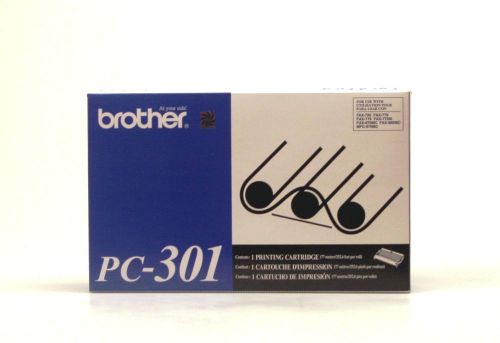 ONE (1) BROTHER PC301 FAX TONER GENUINE NIB