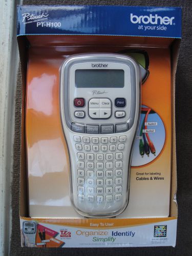 New Brother P-Touch Handheld Label Maker Thermal Transfer Monochrome PT-H100