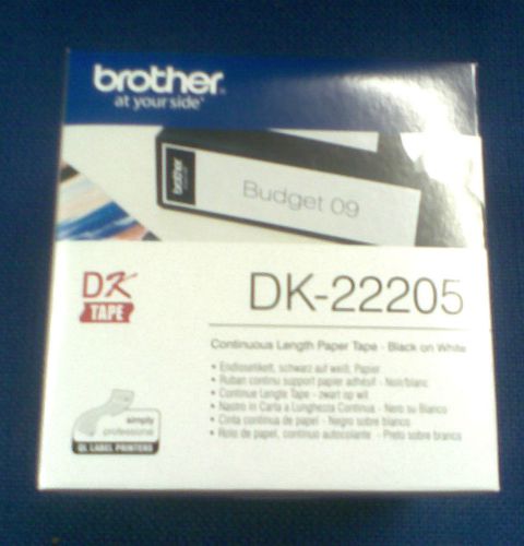 BROTHER DK 22205 CONTINUOUS PAPER TAPE 62mm x 30.8m FOR QL LABELLING MACHINEA