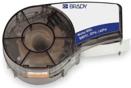 BRADY M21-750-595-WT Label Cartridge,White ,3/4 In. X 21 Black on White