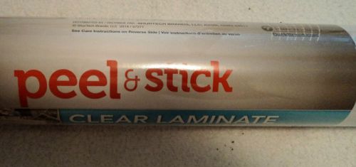 Duck brand laminate roll peel and stick, 12&#034;x36 feet, clear- new - never open for sale