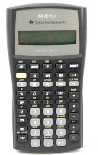 Texas Instruments BAIIPLUS - BAIIPlus Financial Calculator