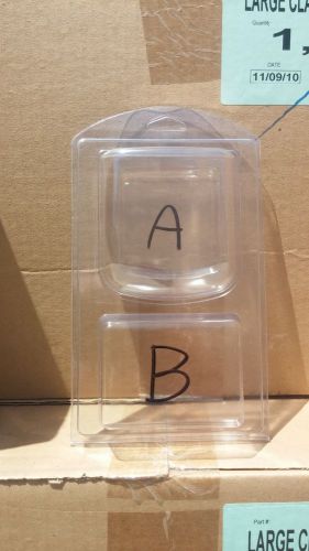 300qty 10.5&#034;h x 5.25&#034;w x 1.375&#034;d clamshell packaging clear plastic blister pack for sale