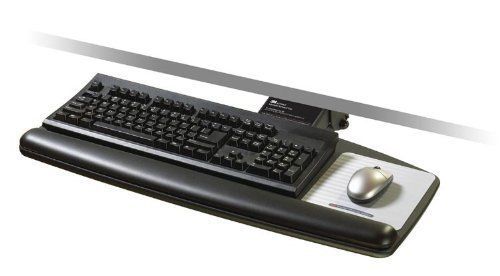 New 3M AKT60LE Knob Adjustable Keyboard Tray Black