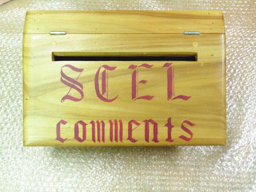 Wood Comment Suggestion Donation Charity Collection Message Mail Box