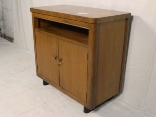 Mid-century modern walnut office storage cabinet(6659)r. for sale