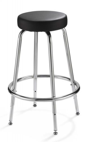 Adjustable tubular steel stool with vinyl seat - spacesaver [id 21569] for sale