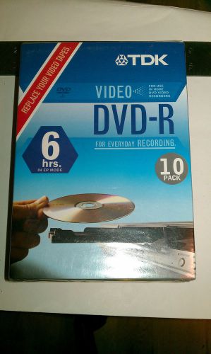 TDK  DVD-R  4.7 GB 10 pack 8X