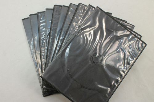 Lot of 30 slim line cd/dvd/blu-ray empty black storage cases for sale