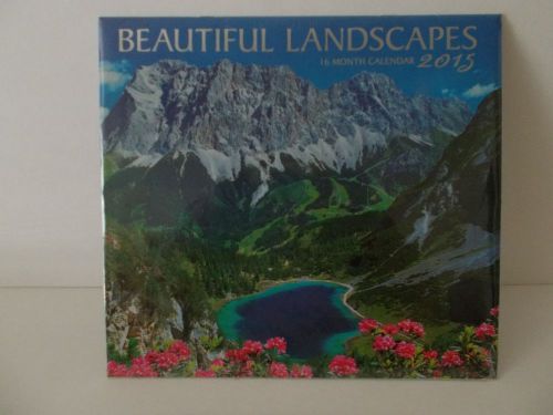 2015 16 Month &#034;Beautiful Landscapes&#034; 11&#034;x 12&#034; Closed Wall Calendar NEW &amp; SEALED