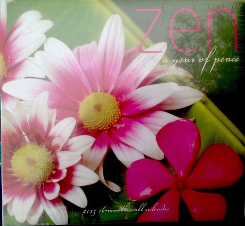 2015 16 Month ZEN A Year Of Peace12x12 Nature Wall Calendar NEW/SEALED