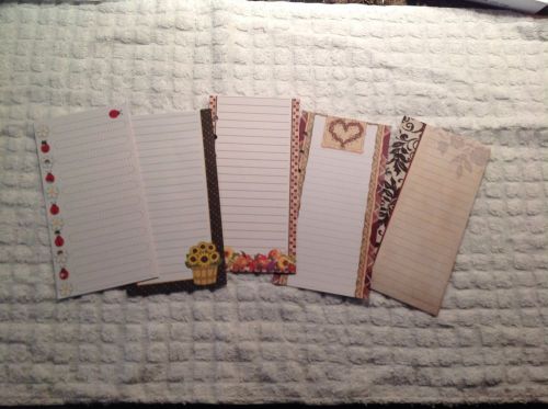 Refill Pages 50 Sheets Ladybugs - Paper Fits Personal Filofax Planner